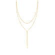 14kt Yellow Gold Multi-Strand Y-Necklace