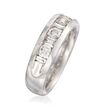1.00 ct. t.w. Baguette and Round Diamond Ring in 14kt White Gold