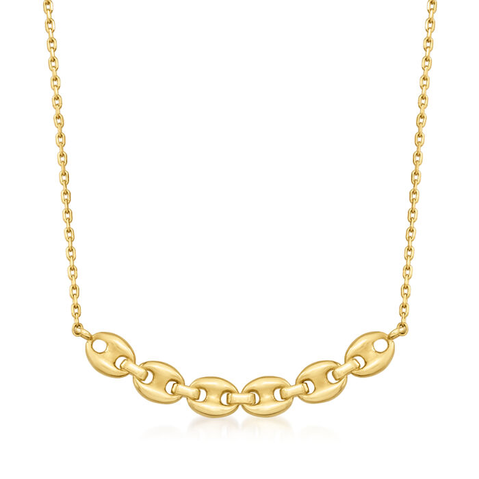 14kt Yellow Gold Mariner-Link Necklace