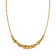 14kt Yellow Gold Graduated Link Necklace