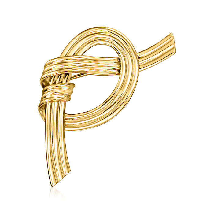C. 1975 Vintage 14kt Yellow Gold Knot Pin