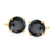 2.00 ct. t.w. Black Diamond Stud Earrings in 14kt Yellow Gold