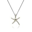 14kt White Gold Starfish Pendant Necklace