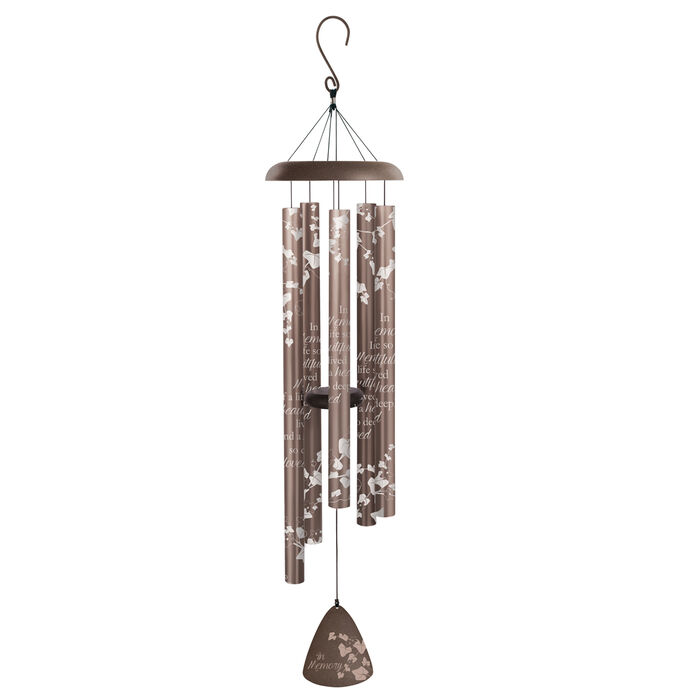 &quot;In Memory&quot; Silhouette Wind Chimes