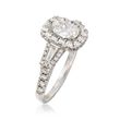 Henri Daussi 1.88 ct. t.w. Certified Diamond Engagement Ring in 18kt White Gold