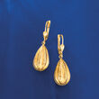 14kt Yellow Gold Teardrop Earrings