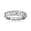 1.23 ct. t.w. Diamond Wedding Ring in 14kt White Gold 