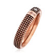C. 2000 Vintage Damiani 18kt Rose Gold Diamond-Accented Ring