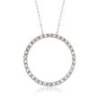 .50 ct. t.w. Diamond Eternity Circle Necklace in 14kt White Gold