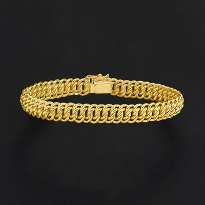 Italian 14kt Yellow Gold Americana-Link Bracelet