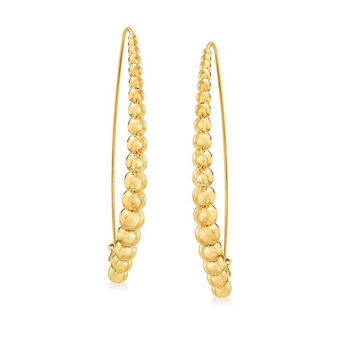 Roberto Coin 18kt Yellow Gold Graduated Beaded Earrings