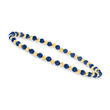 6.00 ct. t.w. Sapphire Bead Stretch Bracelet in 10kt Yellow Gold