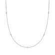 .20 ct. t.w. Lab-Grown Diamond Station Necklace in Sterling Silver