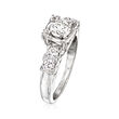 C. 1950 Vintage .55 ct. t.w. Diamond Ring in 14kt White Gold