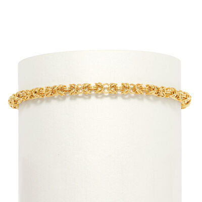 18kt Yellow Gold Byzantine Bracelet