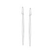 Zina Sterling Silver &quot;Contemporary&quot; Linear Drop Earrings