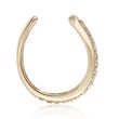 CZ-Accented Single Ear Cuff in 14kt Yellow Gold