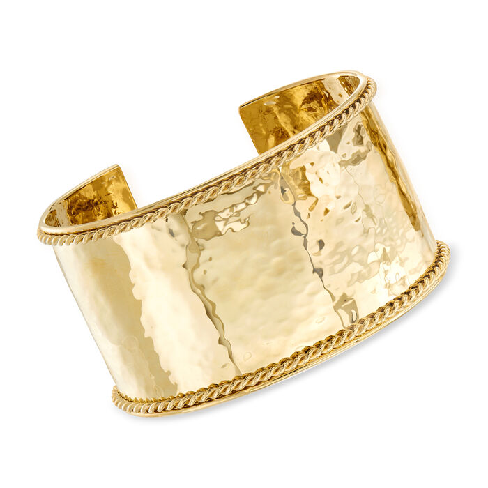 Phillip Gavriel &quot;Italian Cable&quot; 14kt Yellow Gold Cuff Bracelet