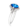 2.20 ct. t.w. Blue and White Swarovksi Topaz Ring in Sterling Silver