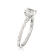 Henri Daussi 1.05 ct. t.w. Diamond Engagement Ring in 18kt White Gold