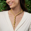 Italian 18kt Gold Over Sterling Flexible Four-In-One Necklace/Bracelet