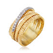 .10 ct. t.w. Diamond Multi-Row Ring in 14kt Yellow Gold