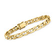 C. 1990 Vintage .85 ct. t.w. Diamond Link Bracelet in 18kt Yellow Gold