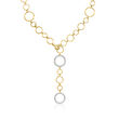 .40 ct. t.w. Diamond Circle-Link Lariat Necklace in 18kt Gold Over Sterling