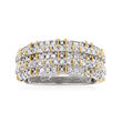 1.00 ct. t.w. Diamond Ring in Sterling Silver with 18kt Gold Over Sterling