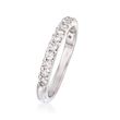 .45 ct. t.w. Synthetic Moissanite Wedding Ring in 14kt White Gold