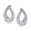 8.70 ct. t.w. Diamond Cluster Earrings in 18kt White Gold