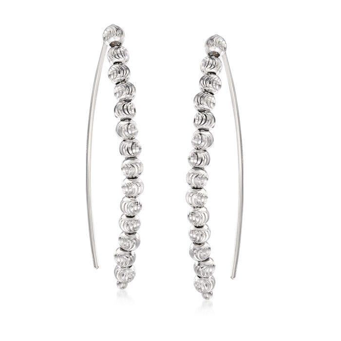Italian Sterling Silver Beaded Earrings