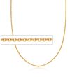 C. 2000 Vintage Tiffany Jewelry 3mm 18kt Yellow Gold Cable Chain Necklace