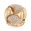 2.34 ct. t.w. Diamond Knot Ring in 14kt Yellow Gold