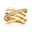 .21 ct. t.w. Diamond Highway Ring in 14kt Yellow Gold