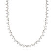 10.20 ct. t.w. Diamond Necklace in 18kt White Gold