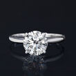 2.00 Carat Lab-Grown Diamond Solitaire Ring in 14kt White Gold