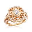 .75 ct. t.w. Diamond Vintage-Style Ring in 14kt Yellow Gold
