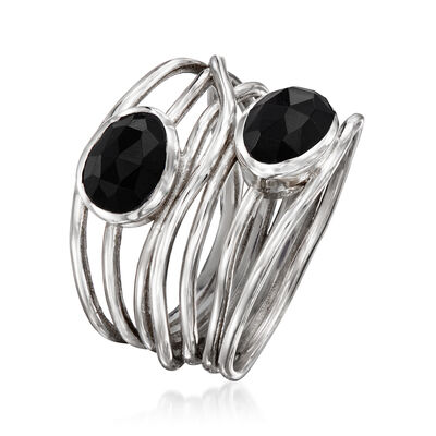 Onyx Highway Ring in Sterling Silver