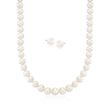 8.5-9.5mm Cultured Pearl Necklace with Free Earrings