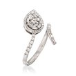 .52 ct. t.w. Baguette and Round Diamond Bypass Ring