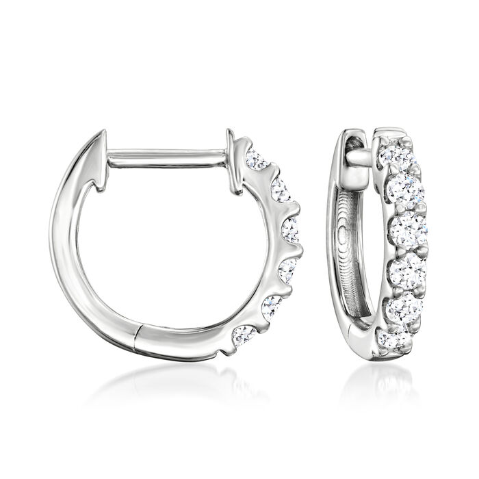 .25 ct. t.w. Lab-Grown Diamond Hoop Earrings in Sterling Silver