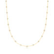 C. 1990 Vintage .75 ct. t.w. Diamond Station Necklace in 18kt Yellow Gold