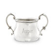 Empire Pewter Double-Handle Beaded Baby Cup