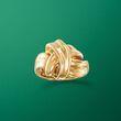 14kt Yellow Gold Twisted Knot Ring in 14kt Yellow Gold
