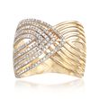 .50 ct. t.w. Diamond Overlapping Ring in 14kt Yellow Gold