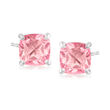 2.20 ct. t.w. Pink Topaz Stud Earrings in Sterling Silver