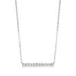 .25 ct. t.w. Diamond Bar Necklace in Sterling Silver