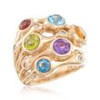 3.20 ct. t.w. Multi-Stone Cluster Ring in 14kt Yellow Gold