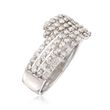 1.00 ct. t.w. Diamond Multi-Row Bypass Ring in 14kt White Gold